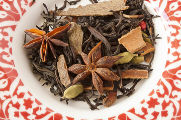 Tea masala macro shot