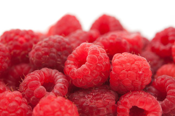 raspberries isolated