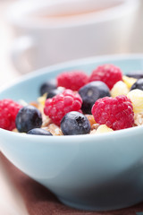 Muesli with fruits