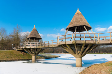 footbridge in winter