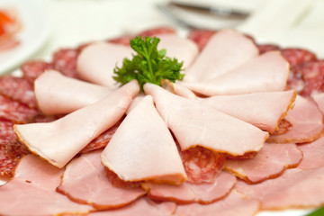 meat on the plate