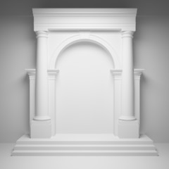 Columns with arch