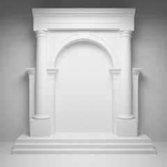 Columns with arch