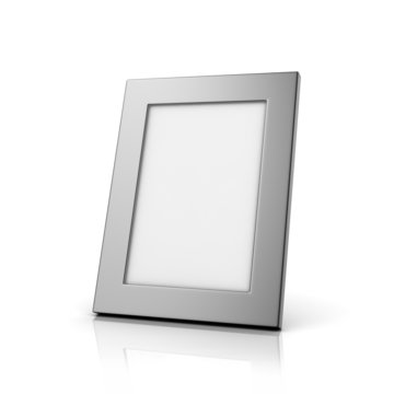 Blank aluminum photo frame