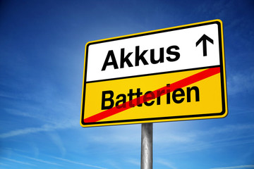Akkus statt Batterien