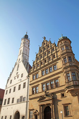 Fototapeta na wymiar Rathaus w Rothenburg ob der Tauber