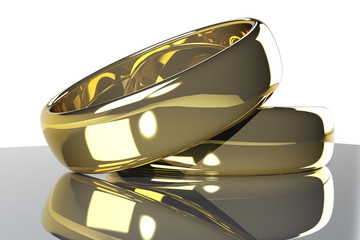 Two gold rings