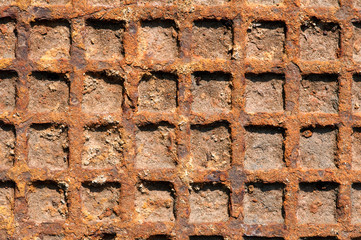 Grunge texture of old rusty metal
