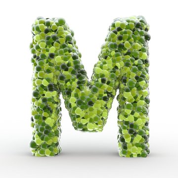 Texteffekt Molek&uuml;le gr&uuml;n M