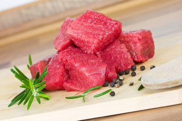 Gulasch roh