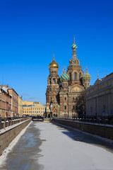 Fototapeta na wymiar Church of the Savior on Blood, St.Petersburg, Russia