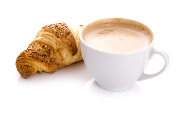 coffee and croissant