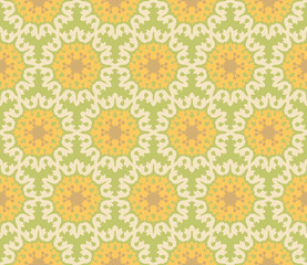 Seamless and elegant Baroque pattern with flowers
