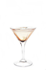 cocktail served with martini glass