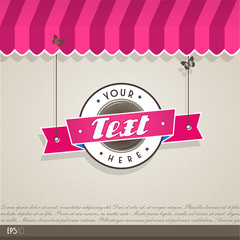 Vintage vector background with place for your text.