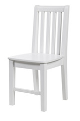 Wooden chair isolated over white, with clipping path