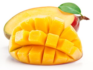 Mango with slices