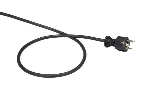 black connector with cable