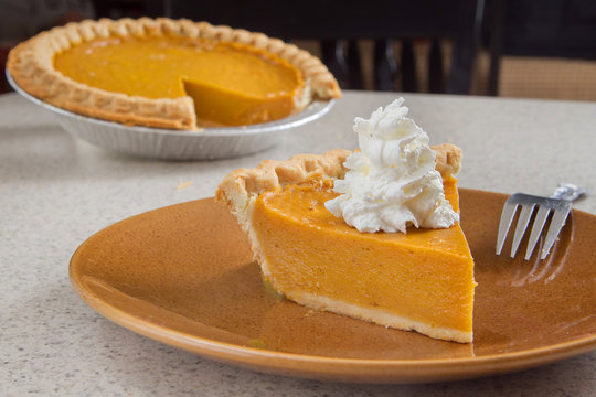 pumpkin pie slice