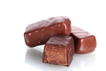 Сhocolate candy isolated on white