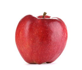 Juicy red apple isolated on white