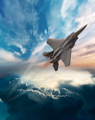 F-15 Eagle at dawn flight © 1000words