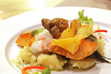 Grilled Salmon Fillet Steak