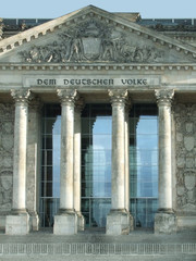 Obraz premium detail of the Reichstag