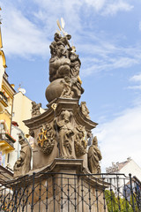 the statue at karlovy vary, czech republic