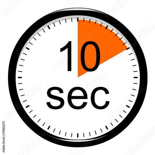 "Minuterie 10 secondes" photo libre de droits sur la banque d