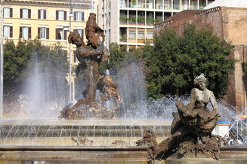 Naiads fountain in Rome