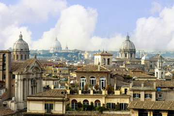Rooftops of Rome Italy