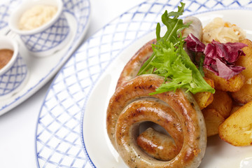 sausages and potatoes