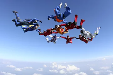 Wandaufkleber Skydiving photo © German Skydiver