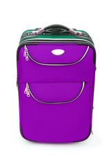 Luggage concept with case on the white