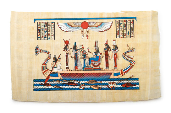 Egyptian papyrus as a background