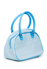 Elegant woman bag on white