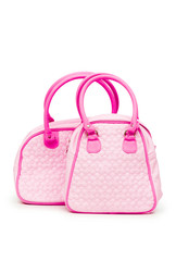 Woman accessory - stylish bag on white