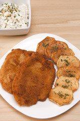 Breaded chicken fillet