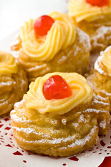 Zeppole di San Giuseppe - italian pastry for St.Joseph's day