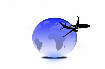 Naklejka premium Travel map