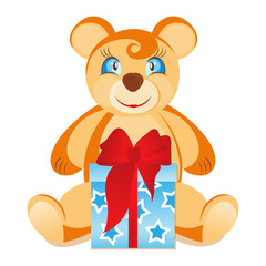 Teddy Bear with gift box