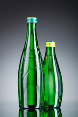 Water bottles as healthy drink concept