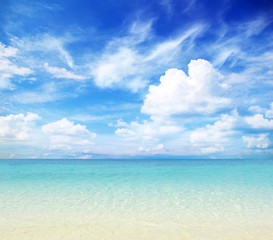 beach and tropical sea