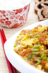 Chinese food - Tomato and egg stir fry