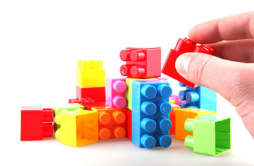 Plastic building blocks