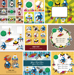 Fototapeta premium space card