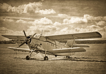 Old aircraft, biplane