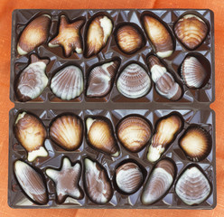 Set of chocolate sweets