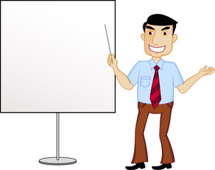 Businessman presentation